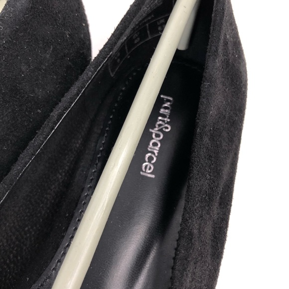 Part&Parcel Black Suede Pointed Flats - Picture 5 of 9